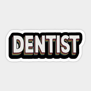 Retro dentist Sticker